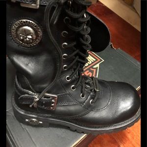 Harley Davidson leather booth